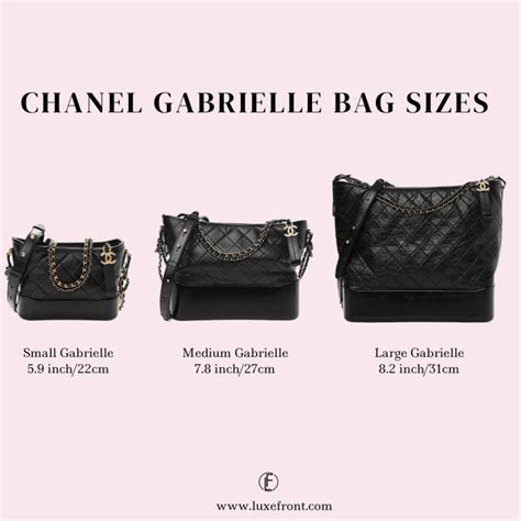 chanel gabrielle bag size cm|cheapest chanel bag 2020.